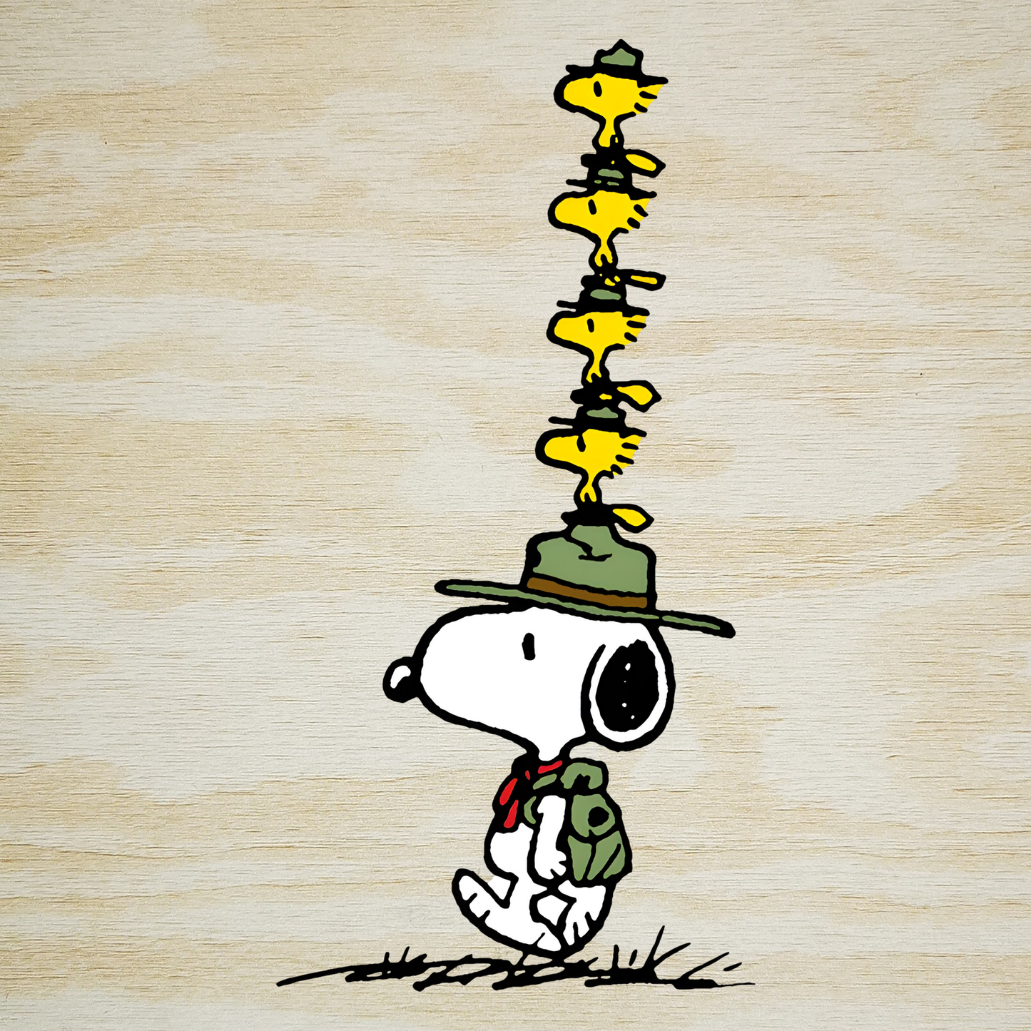 STICKER BEAGLE SCOUT CON 4 WOODSTOCKS