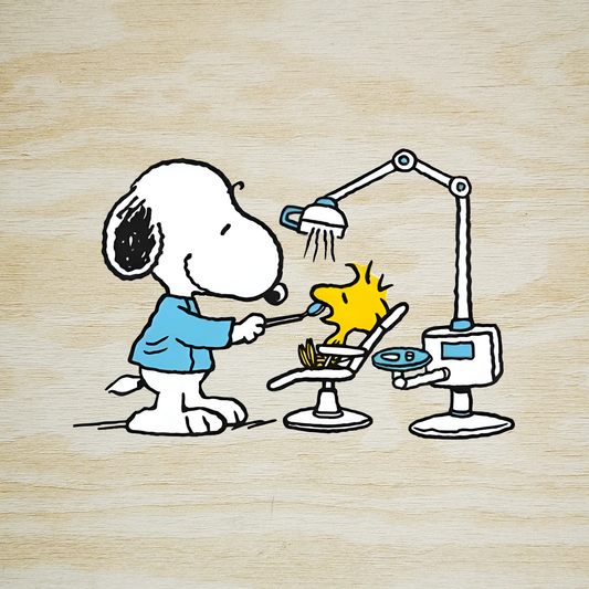 STICKER SNOOPY DENTISTA