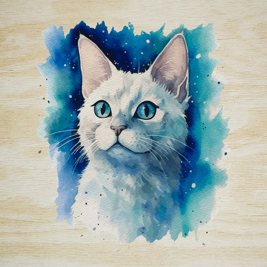 STICKER GATO BLANCO