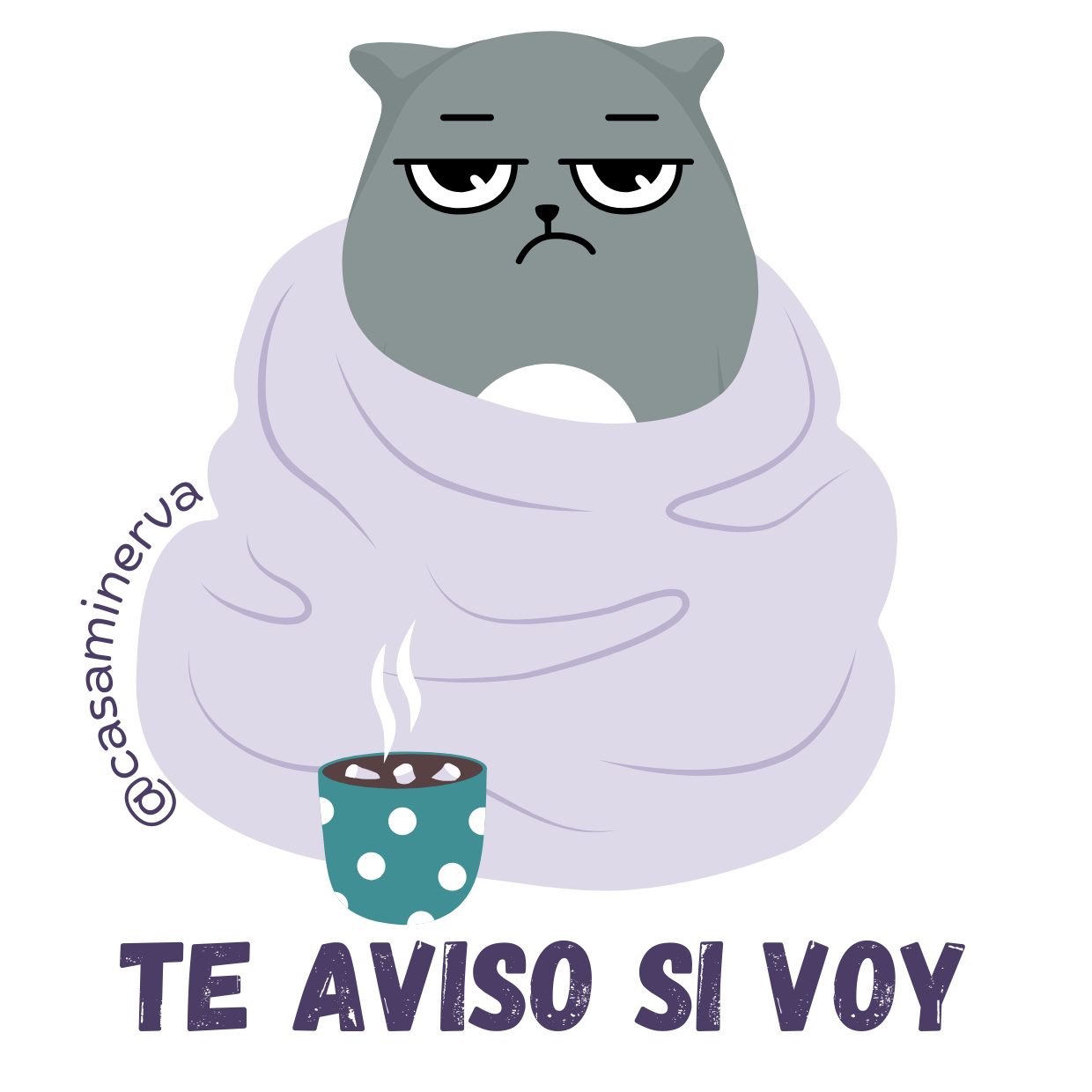 STICKER TE AVISO
