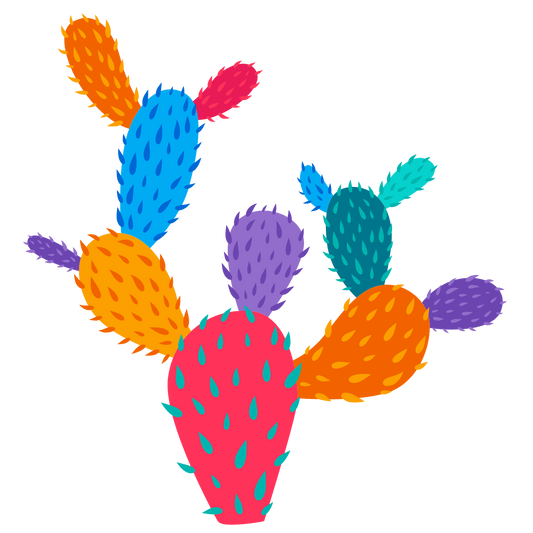 STICKER CACTUS COLORES