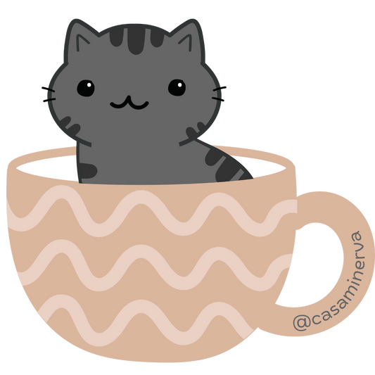STICKER GATO TAZA