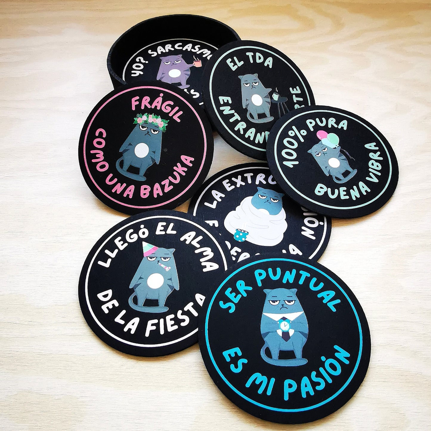 POSAVASOS FIELTRO GRUMPY