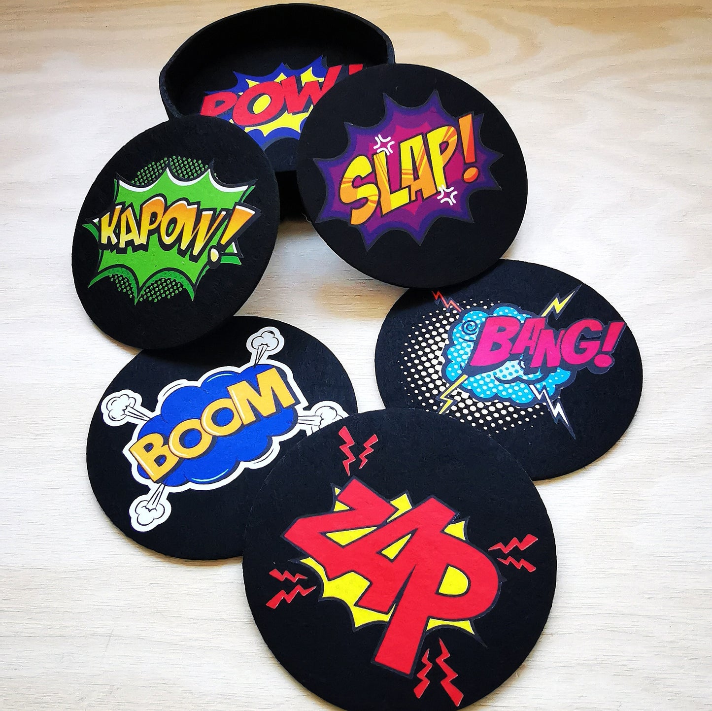 POSAVASOS FIELTRO COMIC