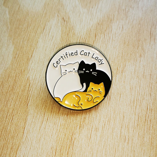 PIN CERTIFIED CAT LADY